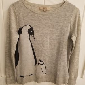 Loft small penguin sweater
